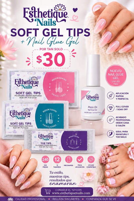 Soft Tips + Nail Glue